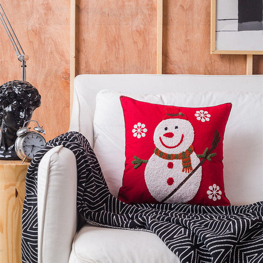 Christmas Pillowcase Towel Embroidery Cushion Cover Decoration - DropOnline.co