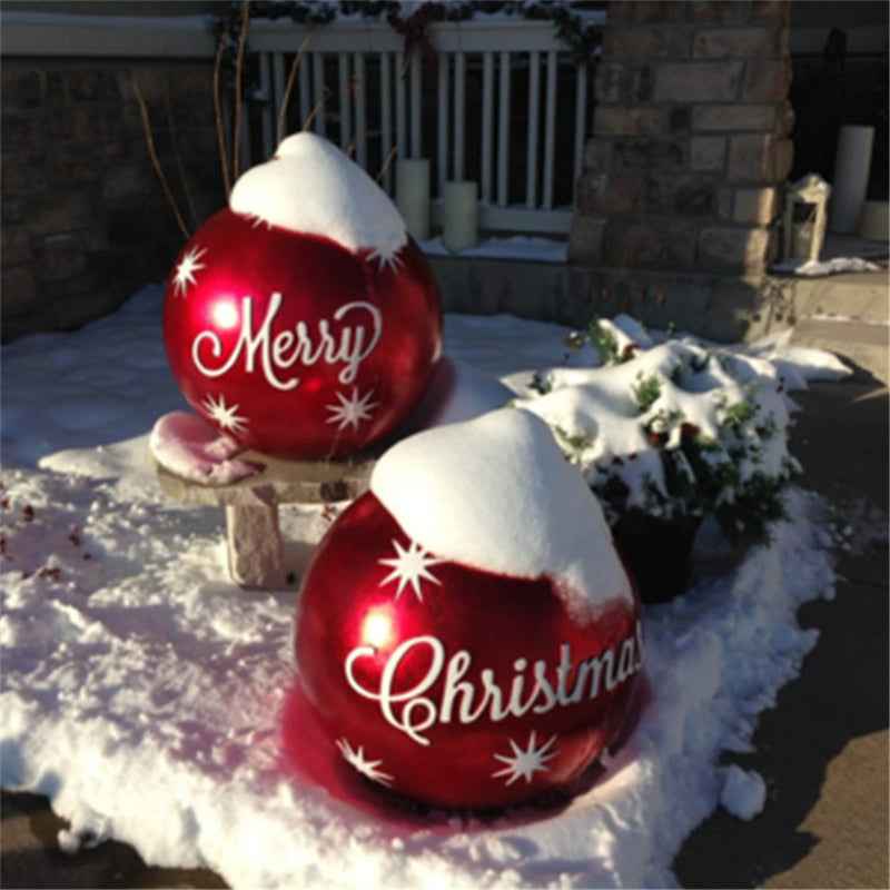 Giant Inflatable Christmas Ball 60cm - PVC Outdoor Ornament Decoration for Tree & Yard - DropOnline.co