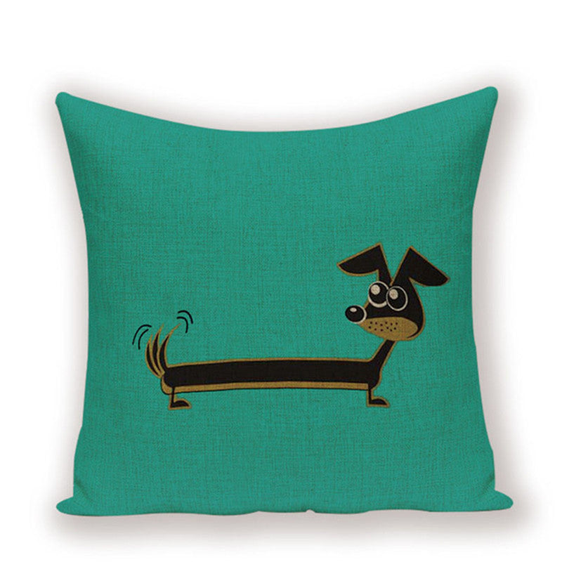 Dachshund Cushion Cover Fungus Sausage - DropOnline.co