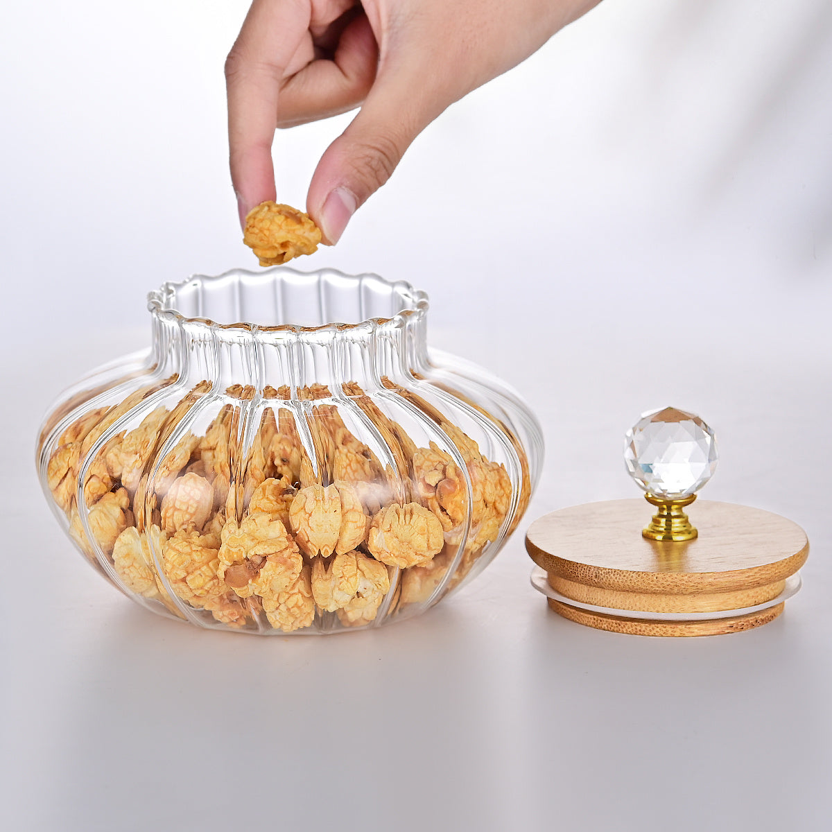 1Pcs High Borosilicate Glass Strip Sealed Jar,Kitchen Storage Jar, Coffee Jar - DropOnline.co