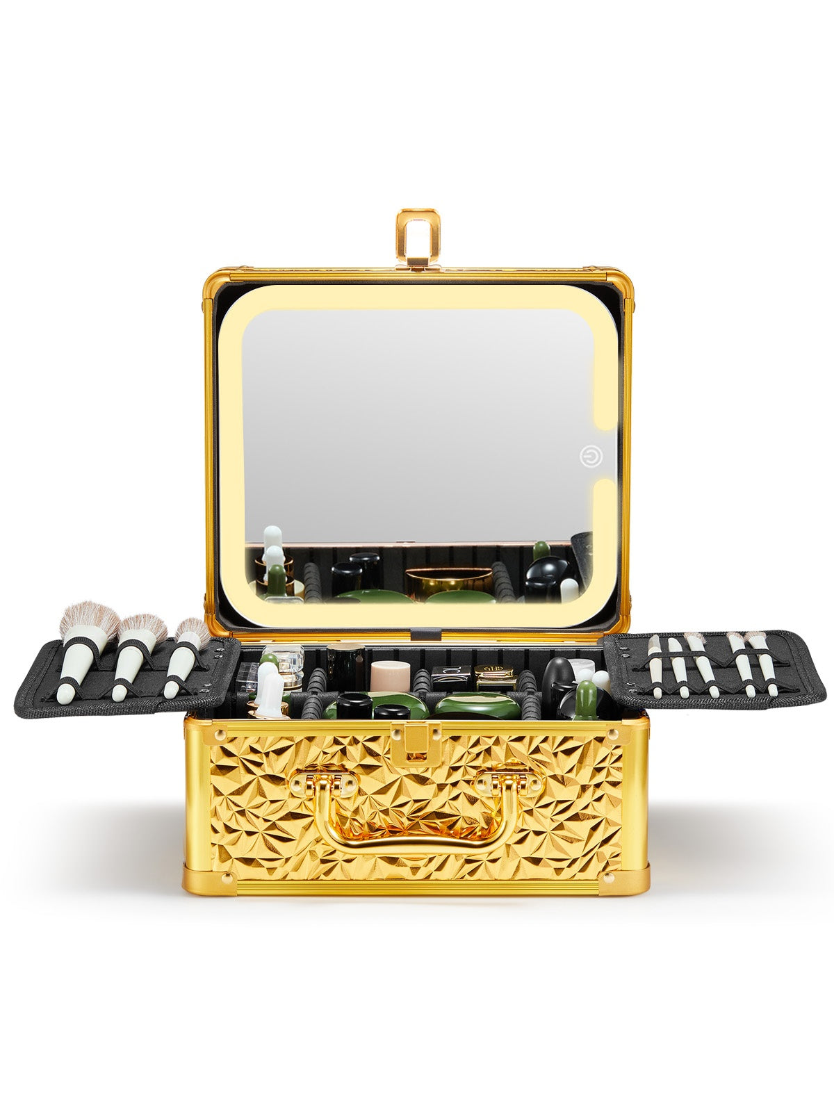 Makeup Box With A Detachable Lighted Mirror - DropOnline.co