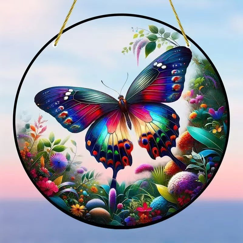 Creative Butterfly Theme Home Wall Decoration Acrylic Hanging Painting - DropOnline.co