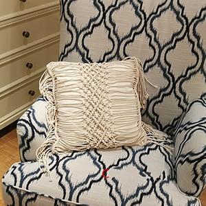Bohemian Hand-woven Macrame Cotton Cushion Cover - DropOnline.co