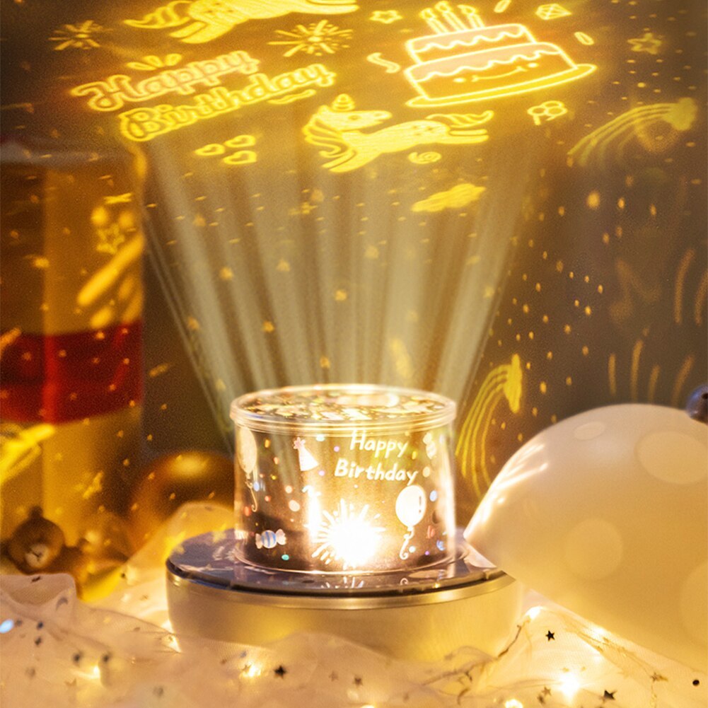 Star Moon Starry Sky Projector LED Night Light for Children Bedroom Decor Remote Control Rotating Baby Flashing Projection Lamp - DropOnline.co