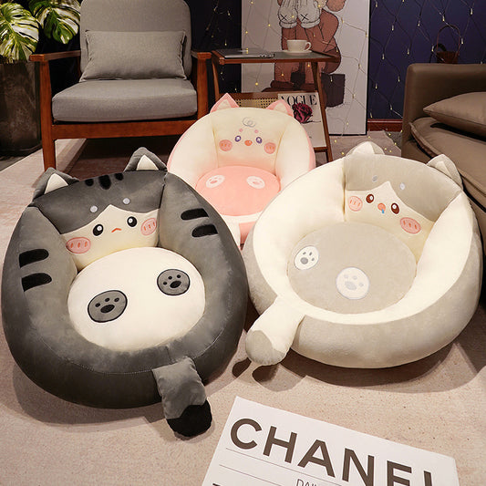 Sofa Futon Sitting And Leaning Integrated Non-tatami Cushion Balcony Sofa Office Bedroom - DropOnline.co