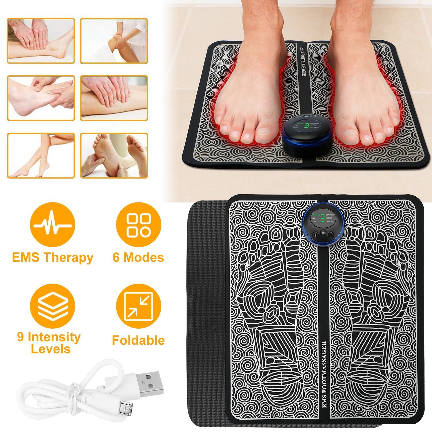 Foot Massage Pad Electric Stimulator Massager - DropOnline.co