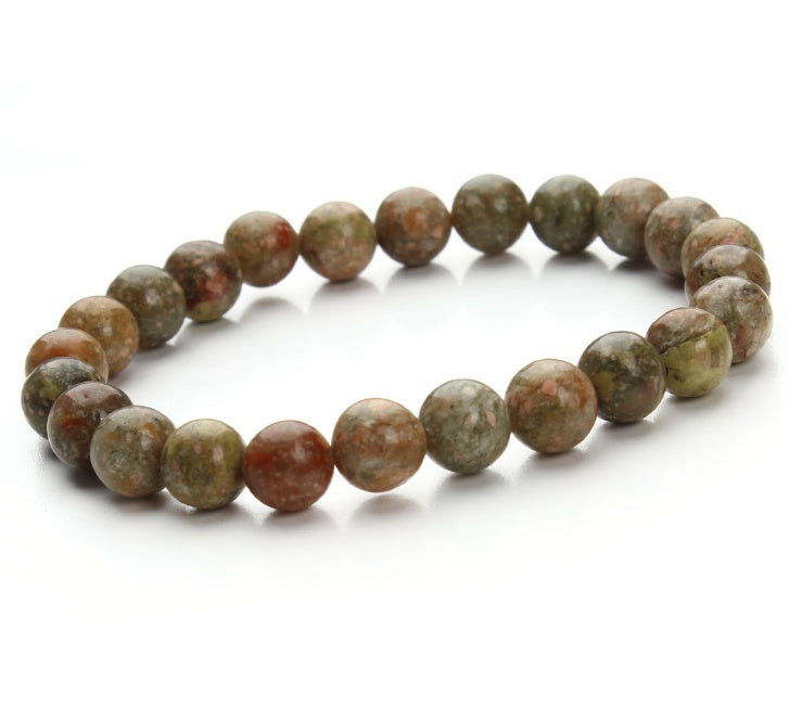 Aventurine Blue Sandstone Beads Round Bead Bracelet Bracelet - DropOnline.co