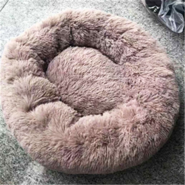 Round Long Hairy Autumn And Winter Nest Pad Cat Mattress - DropOnline.co