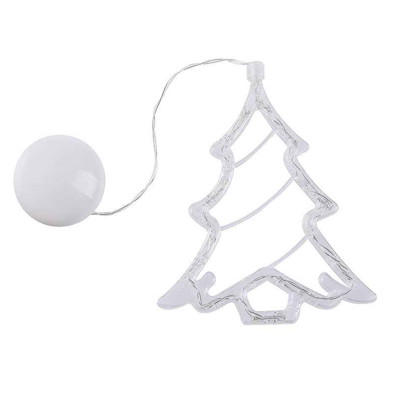 Christmas LED Suction Cup Lights - Santa Claus Elk Snowman Window Chandelier Battery Powered - DropOnline.co