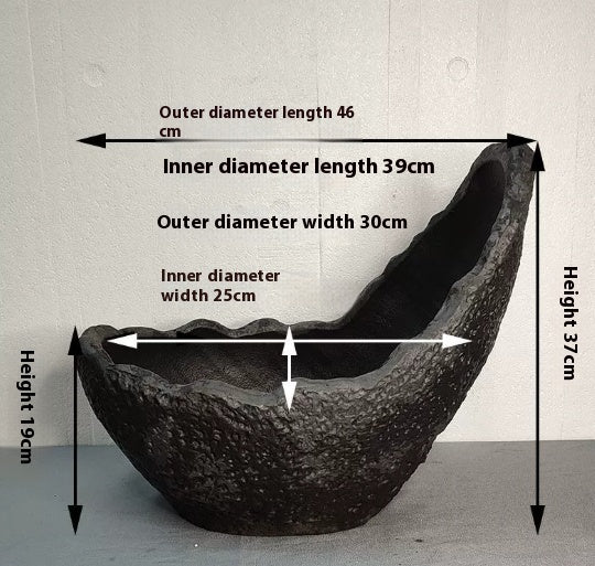 Purple Sand Shaped Flowerpot Living Room Moon Bonsai Modeling - DropOnline.co