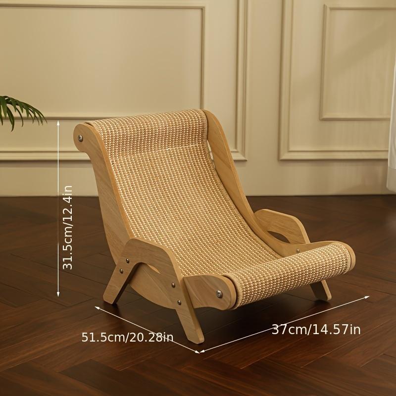 2-in-1 Cat Hammock And Scratching Post Durable Linen Rope Pet Rest Chair For All Seasons - DropOnline.co