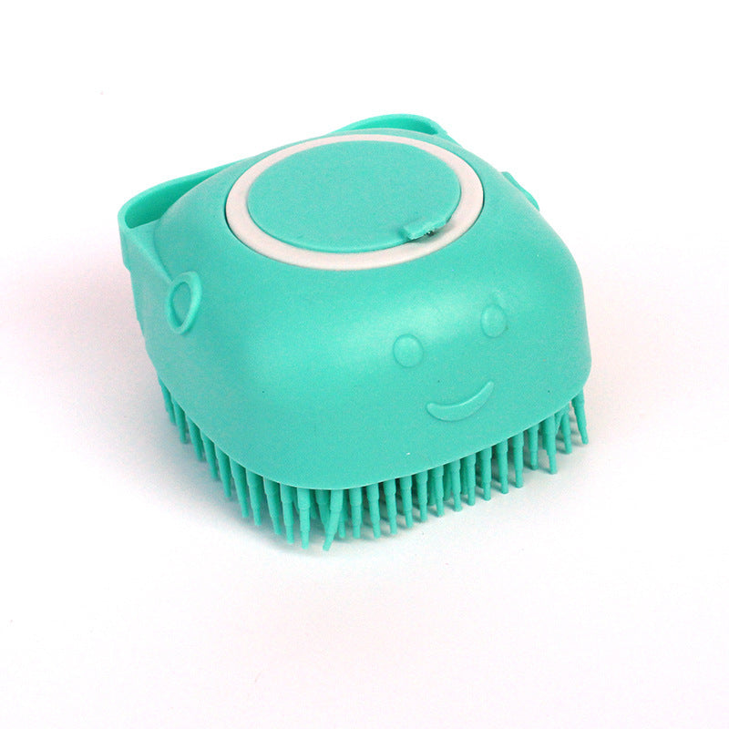 Silicone Dog Bath Massage Gloves Brush - Pet Grooming Tool with Shampoo Dispenser for Dogs & Cats - DropOnline.co