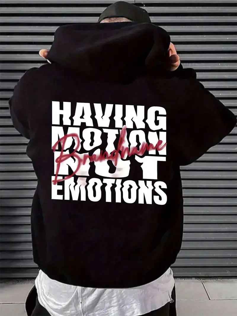 Men's Hoodie - Durable Pullover Hooded Sweatshirt