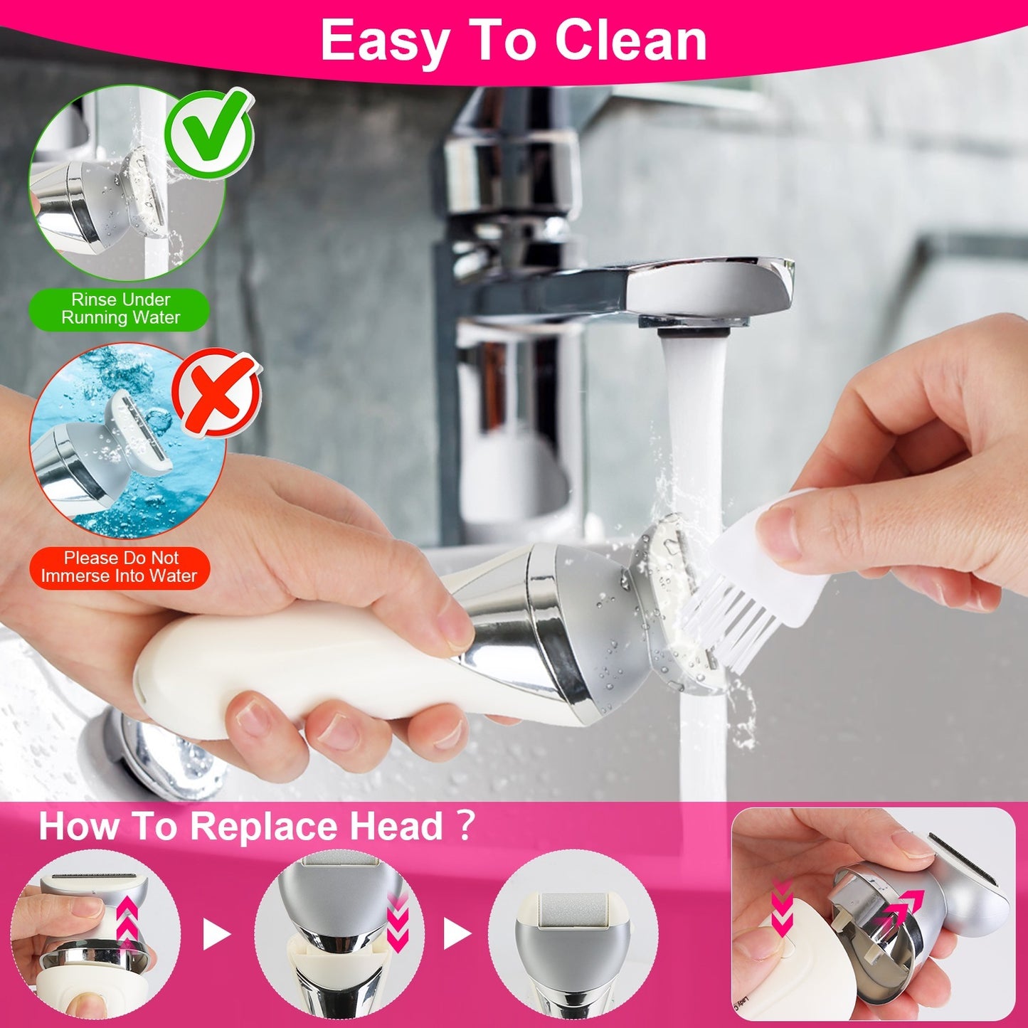 7 In 1 Electric Razor For Women Lady Hair Removal Epilators For Leg Face Arm Bikini Armpit Public Hairs IPX6 Wet And Dry Use Cordless Rechargeable Whole Body Trimmer And Shaver Kit - DropOnline.co