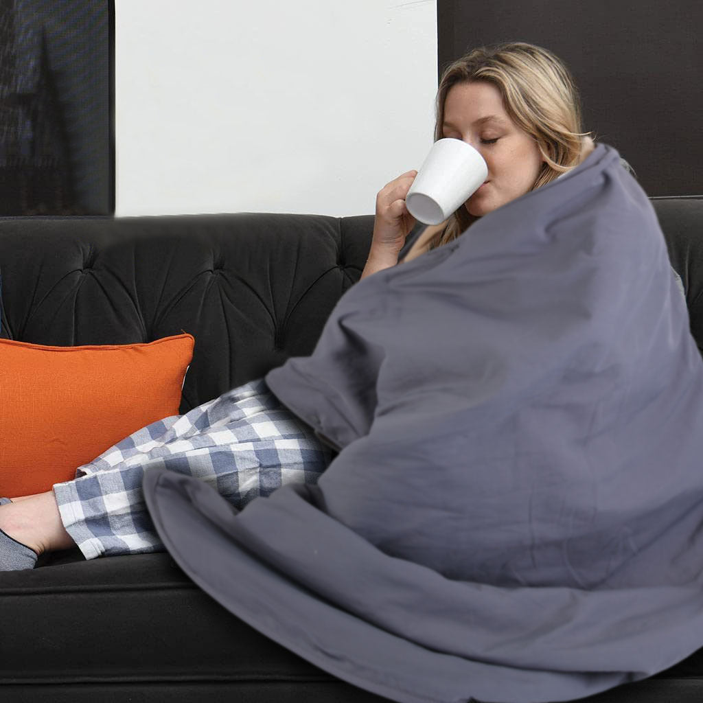 Electric Heated Throw Blanket - 53.5x37.8in Full Body Heated Shawl with 3 Heat Levels - DropOnline.co