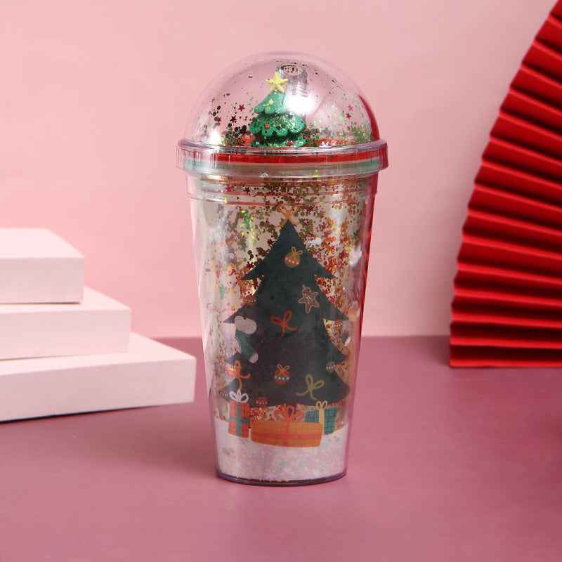 Christmas Theme Water Cup - Holiday Drinkware - DropOnline.co