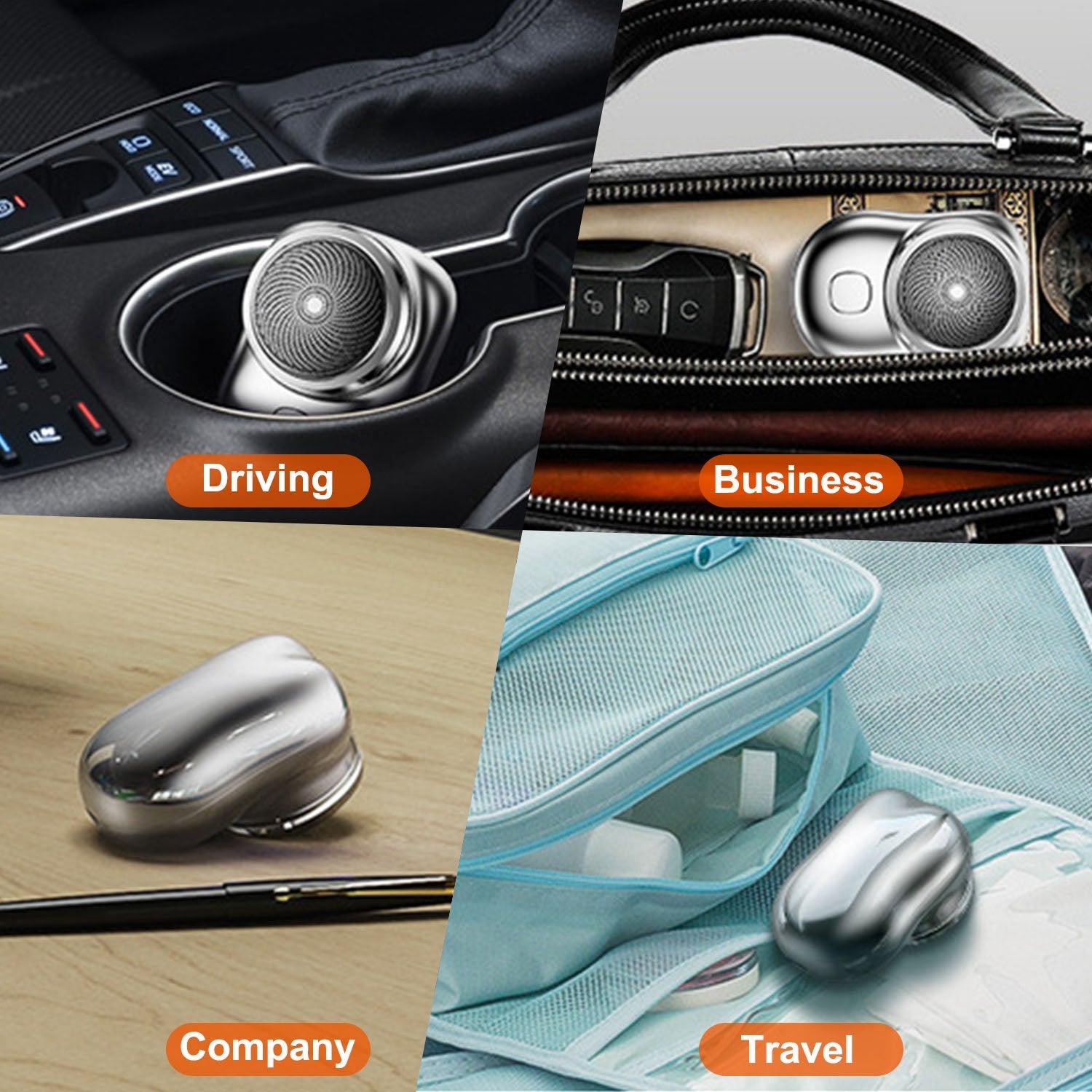 1 Set Electric Razor For Men Mini Shaver Portable Pocket Size Shaver USB Rechargeable Dry Usage For Home Travel Office - DropOnline.co