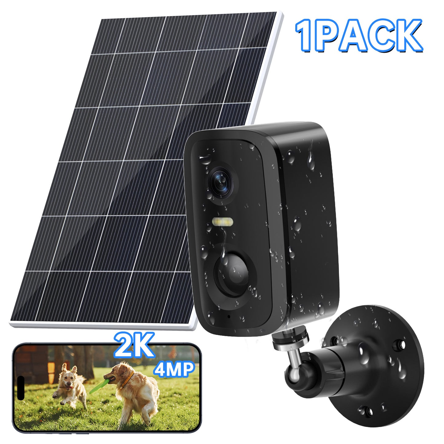 Low Power Security Camera CL30 Outdoor Security Cameras Motion Detected Easy To Set Up Wireless Battery Camera With Solar Panel - DropOnline.co