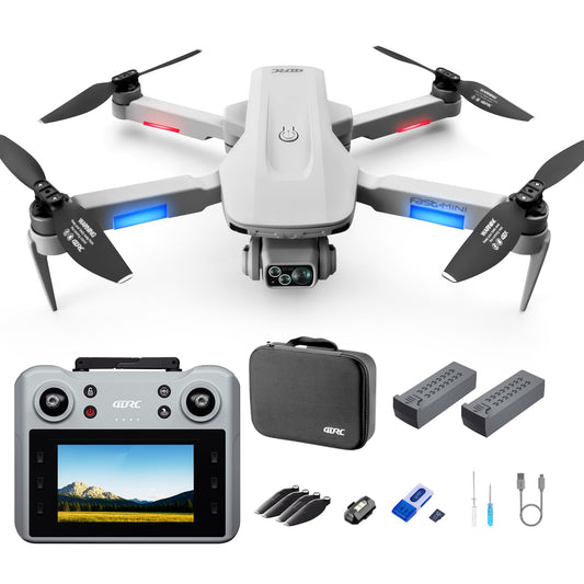 4DRC F8 RC Drone GPS 5G WIFI 4K Dual Camera Selfie FPV RC Quadcopter With 4.5 HD LCD Screen,Follow Me - DropOnline.co