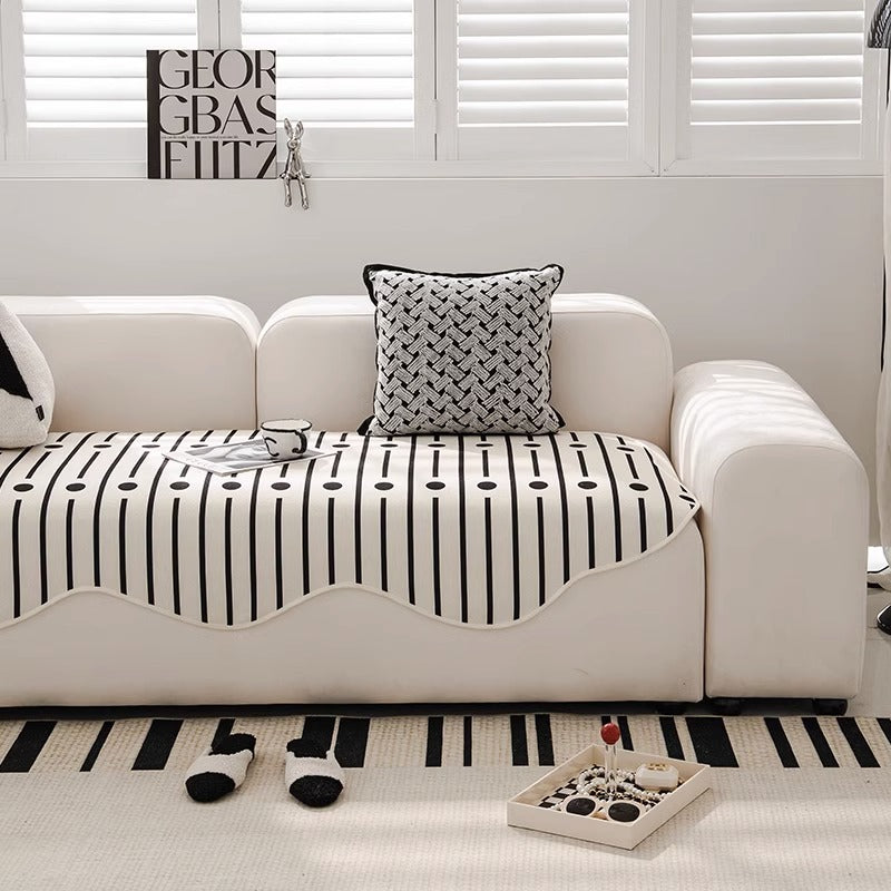 Four Seasons Universal Modern Light Luxury Straight Row Sofa Cushion Cover Cloth - DropOnline.co