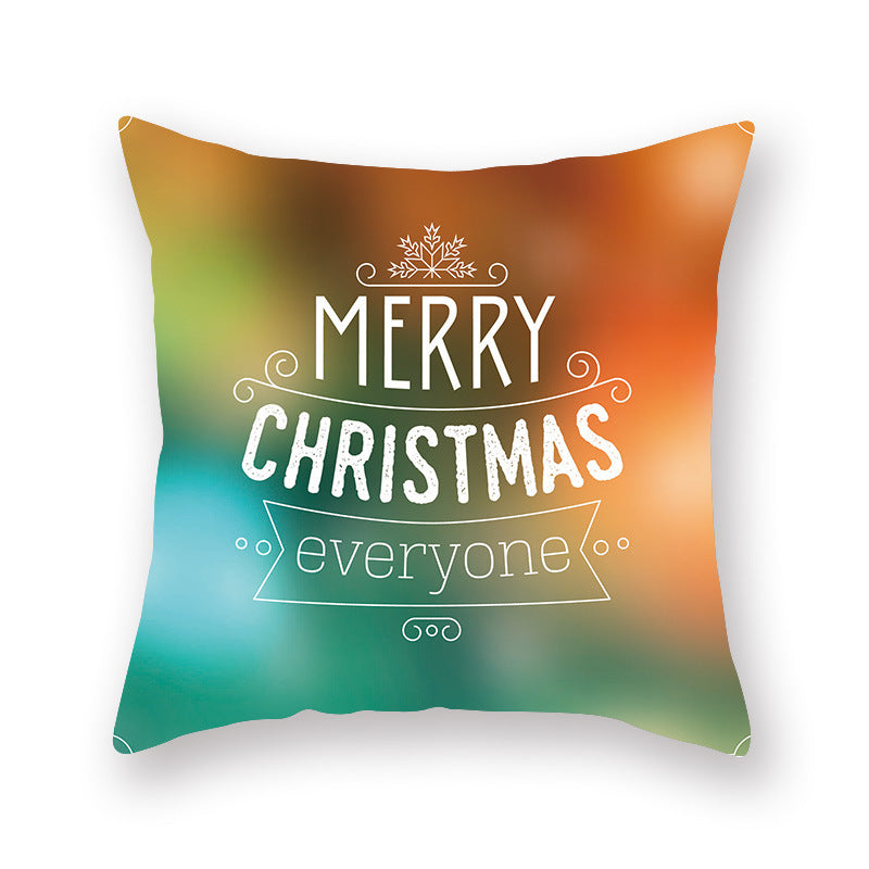 Christmas new peach skin cushion pillowcase - DropOnline.co