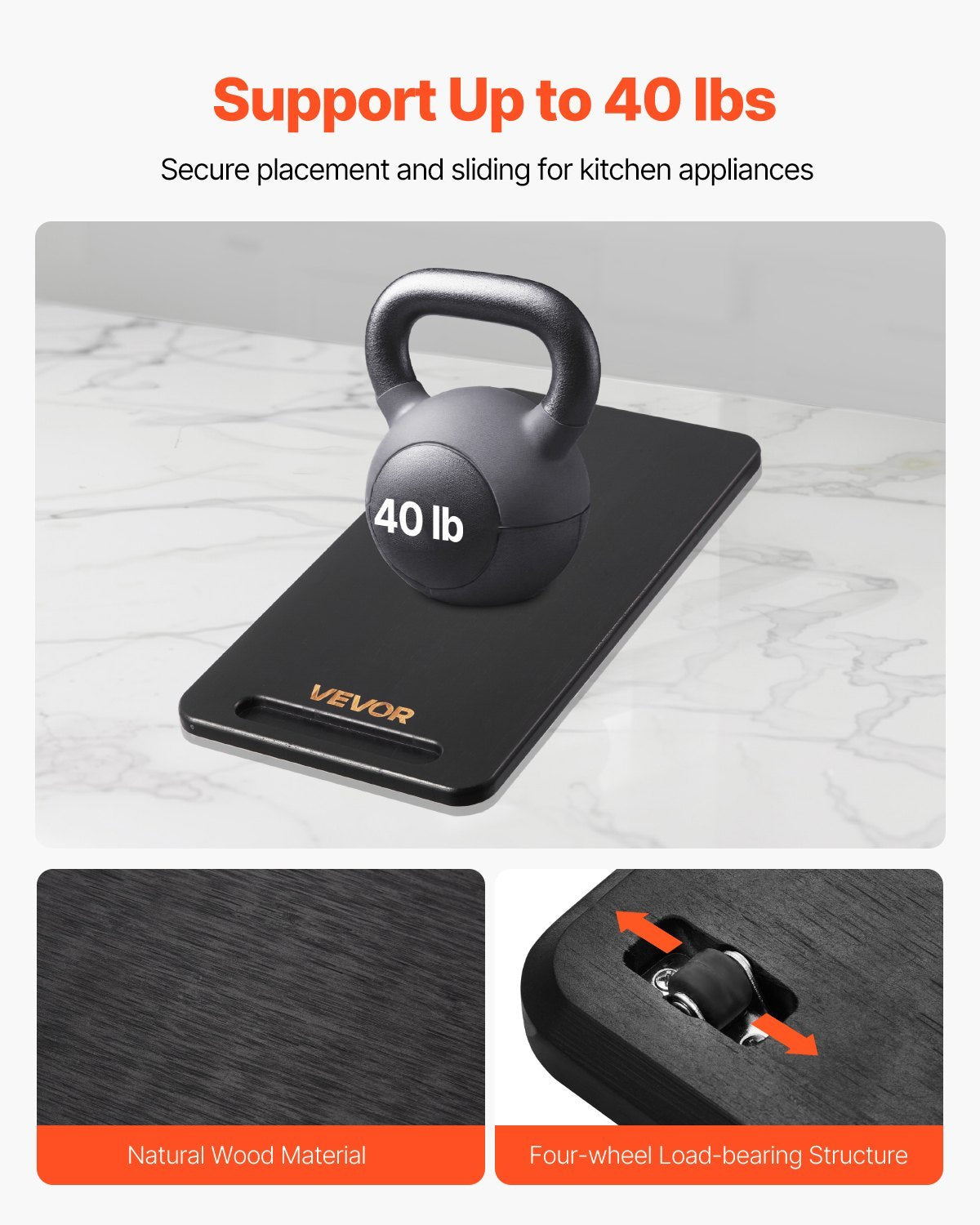 Appliance Slider 14.5 X 7.5 In Sliding Tray For Coffee Maker Black - DropOnline.co