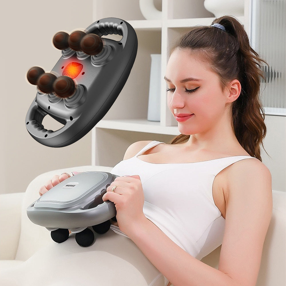 Handheld Deep Tissue Massagers  Percussion Massage Gun  6-Head Back Massager For Muscle Relaxation In Back Leg Neck Shoulder And Body Gifts For Families And Friends - DropOnline.co