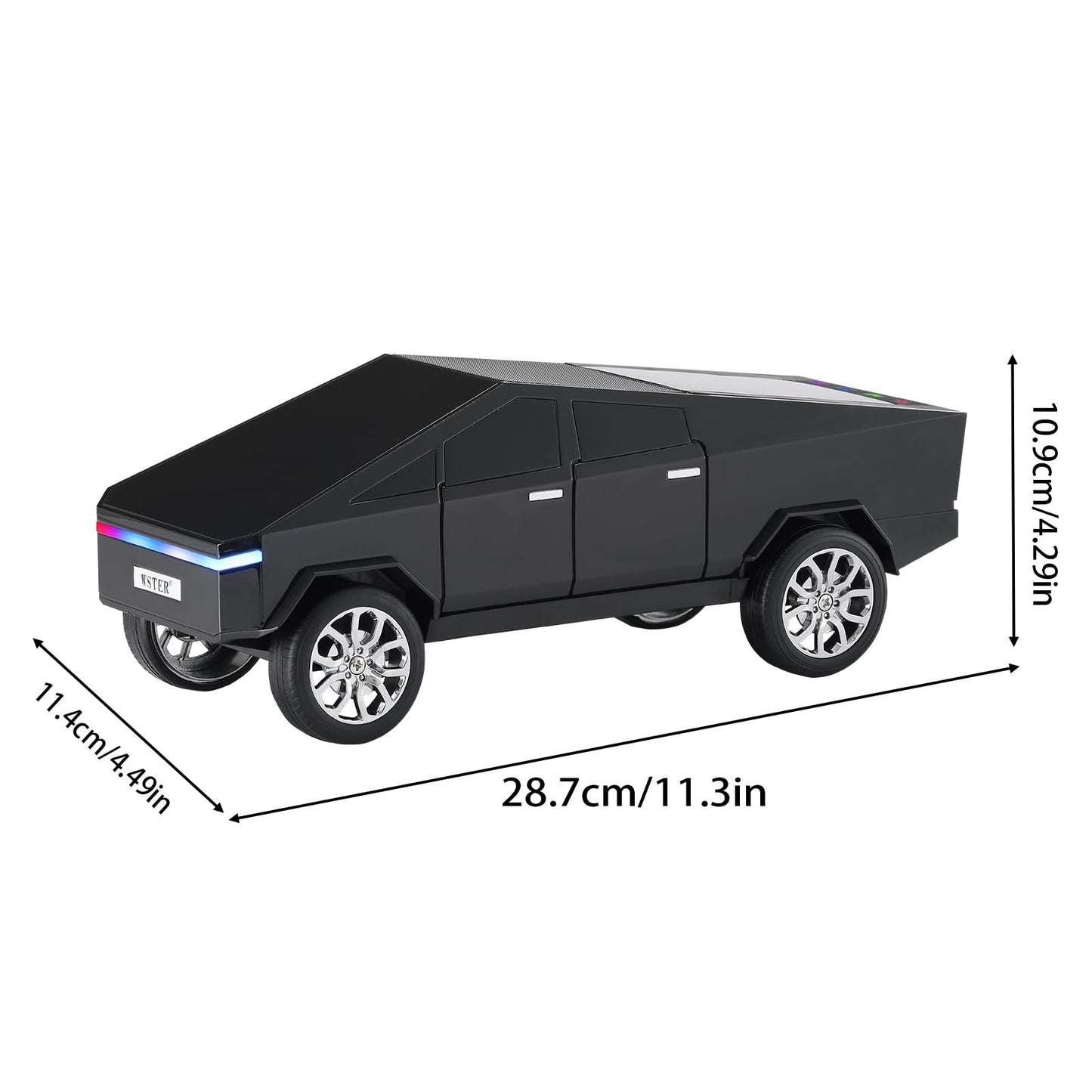 WS-580 Bluetooth Pickup Truck Portable Speaker With Display, High-definition Sound, TWS Pairing, FM Radio, Built-in Microphone For Hands-free Calls, A Surprising Gift For Car Enthusiasts - DropOnline.co