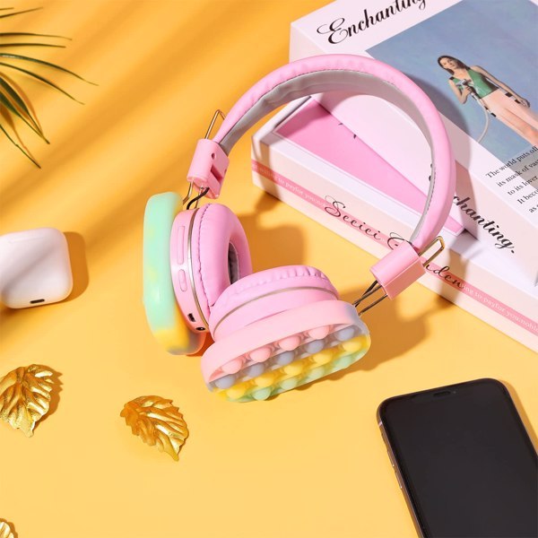 Pop Fidget Bluetooth Headphones for Kids - Stress Relief Sensory Toy Headset - DropOnline.co