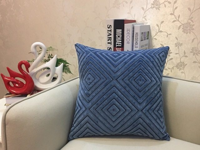 Home Decorative Sofa Throw Pillows Flannel Cushion Cover - DropOnline.co