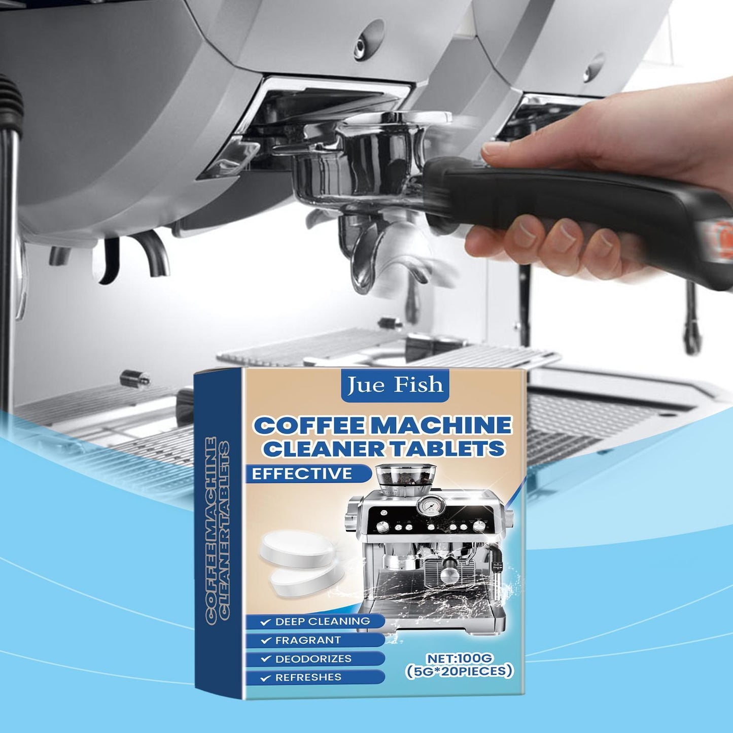 Jueyu Coffee Machine Cleaning Effervescent Tablets Clean Coffee Machine Stains And Dirt Renovation Maintenance Cleaner - DropOnline.co