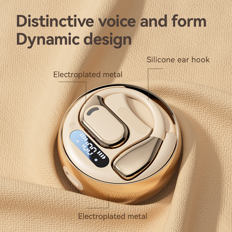 Fall Open - Ear Weireless Earphone, Lightweight Earphone With Charging Case, Noice Cancelling Bluetooth - CompatibleStereo Earbuds For Sports, Gaming, Calling, Busines - DropOnline.co