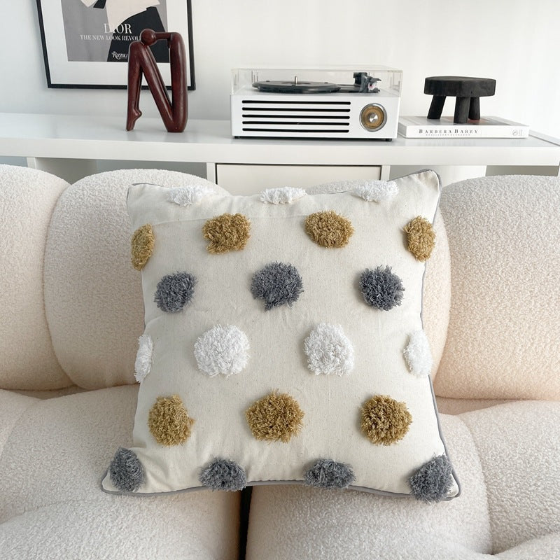 Cotton And Linen Bohemian Ins Style Pillow Sofa Living Room And Bedside Backrest Bay Window Tassel Cushion Cover - DropOnline.co