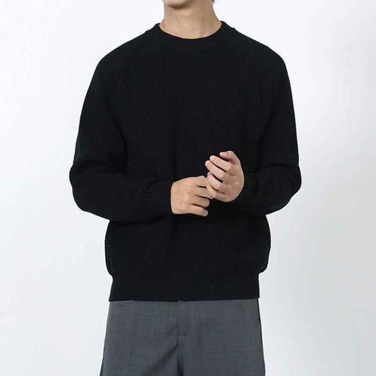 Men's Round Neck Sweater With A Light Luxury And High-end Casual Feel
