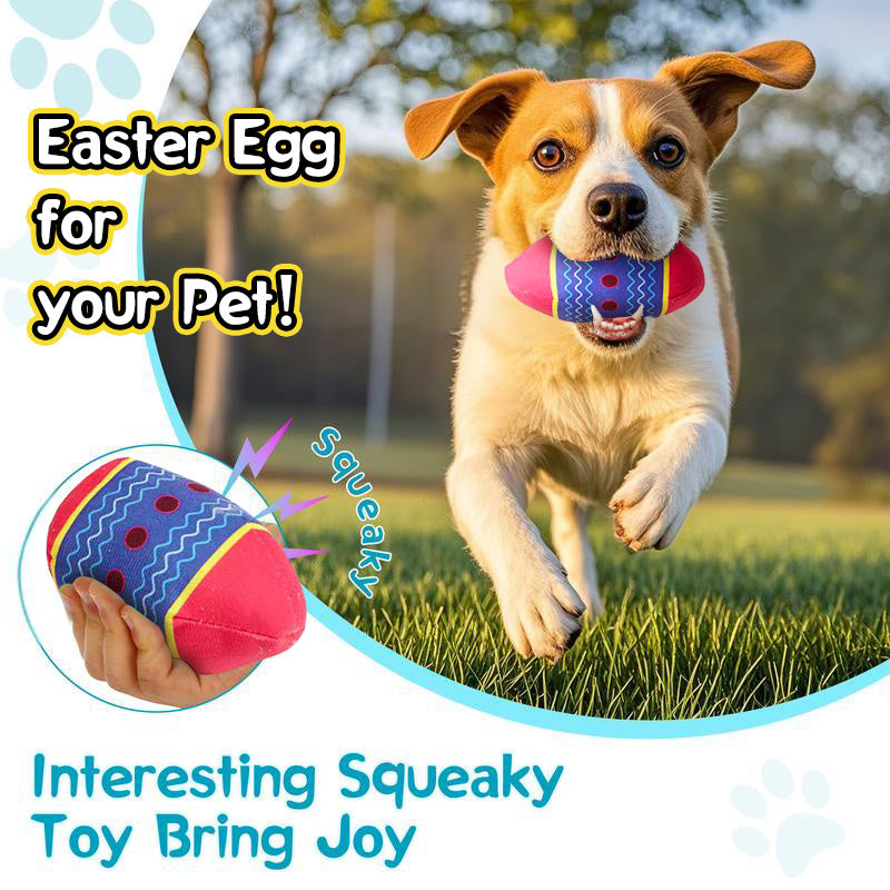 Easter Egg Toys for Pet - Interactive Dog Egg Toy with Squeaky Sound for Aggressive Chewers - DropOnline.co