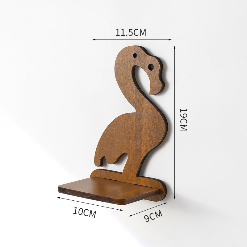 Retro Wall Home Decor Hydroponic Plant Solid Wood Shelving - DropOnline.co