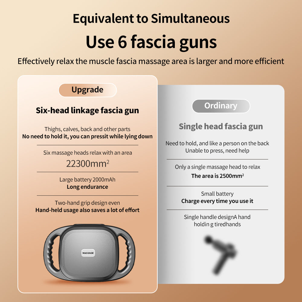 Trending 6-Head Smart Massager Heating Adjustable Intensity For Ultimate Relaxation - DropOnline.co