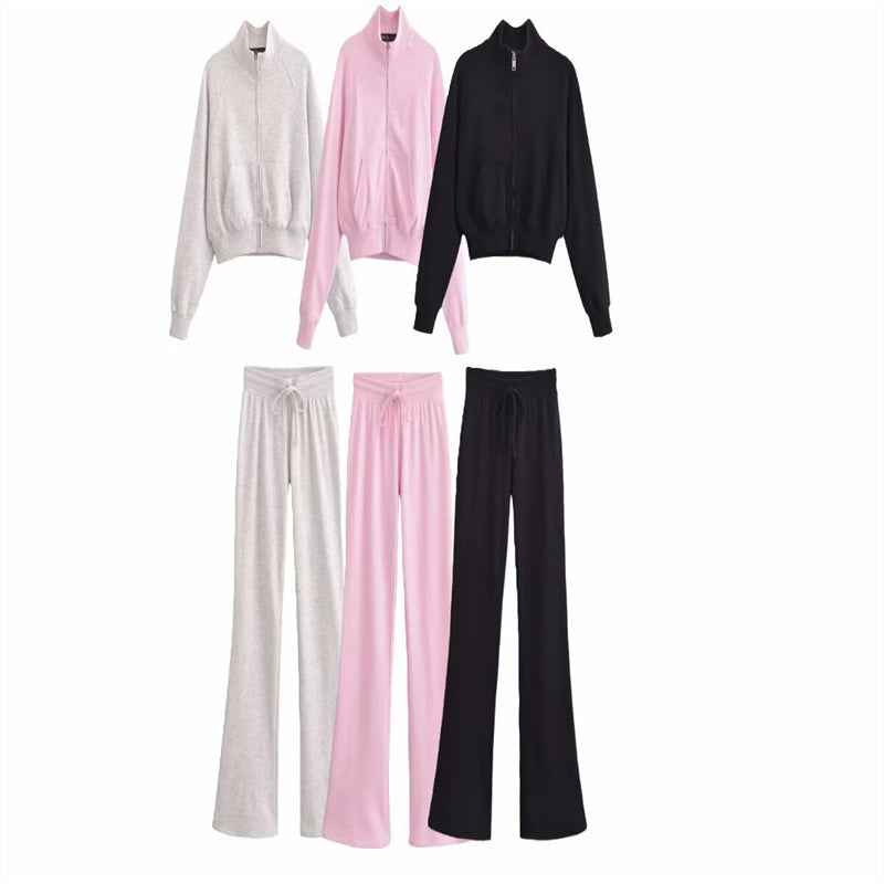 Multicolor Cotton Bell-bottom Pants Cute Girl