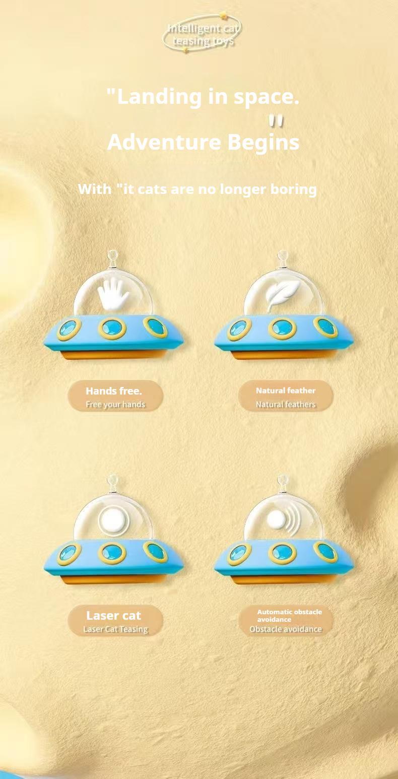 Smart Electric Cat Car With Automatic Laser Pointer - Cat Fun, Energy-Saving Product - DropOnline.co