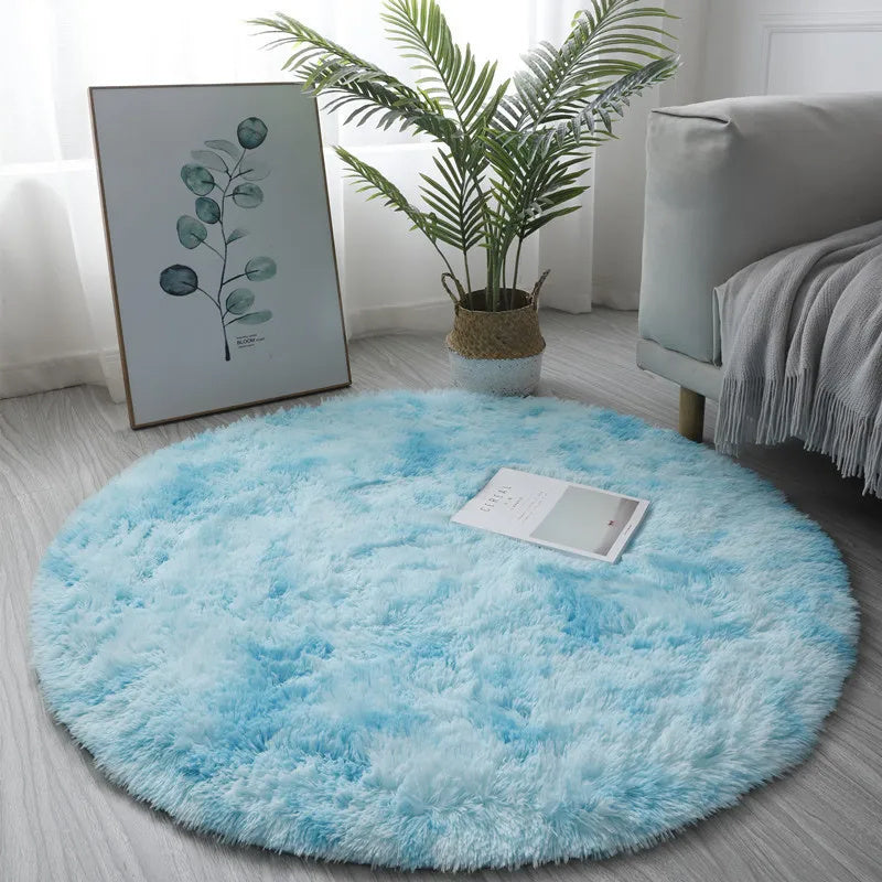 Super Soft Plush Round Rug Mat Fluffy White Carpets For Living Room Home Decor Bedroom Kid Room Decoration Salon Thick Pile Rug - DropOnline.co