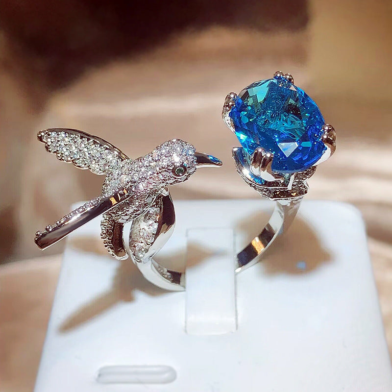 Women's Fashion Saint Mary's Hummingbird Ring - DropOnline.co