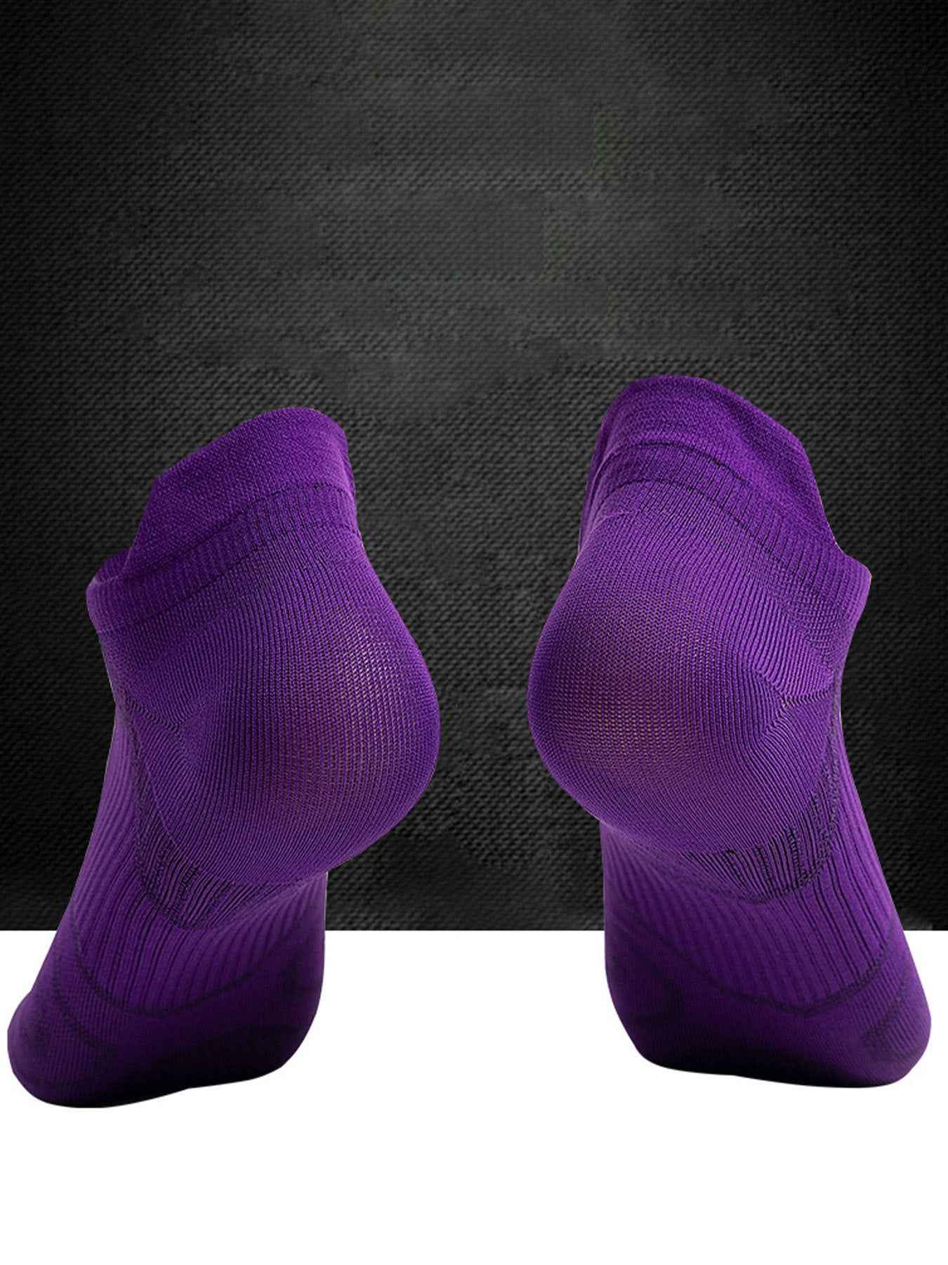 8 Pairs Women's Athletic Compression Running Socks - Low Cut Cushioned Anti-Odor