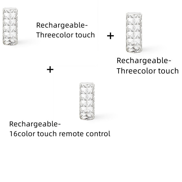 Romantic LED Rose Diamond Table Lamps For Bedroom Living Room Party Dinner Decor Creative Lights - DropOnline.co