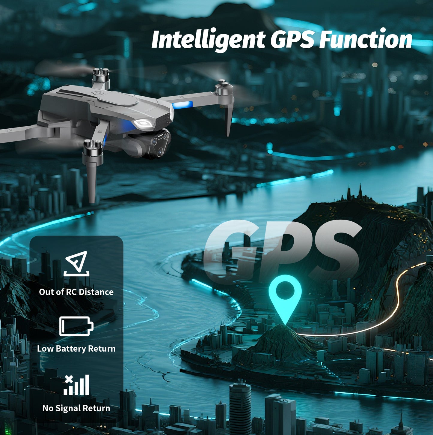 4DRC M7 GPS Drone With 4K Camera For Adults With Brushless Motor Follow Me,rc Quadcopter. - DropOnline.co