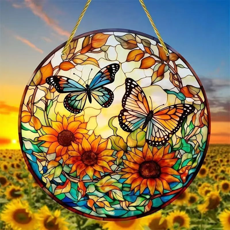 Creative Butterfly Theme Home Wall Decoration Acrylic Hanging Painting - DropOnline.co