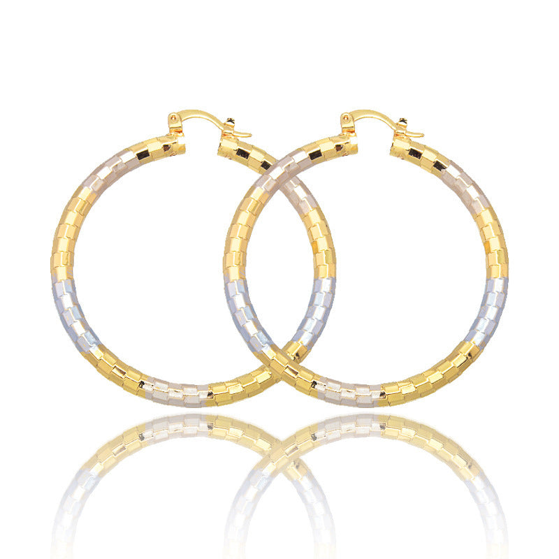 Simple Gold Women's Metal Alloy Earrings - DropOnline.co