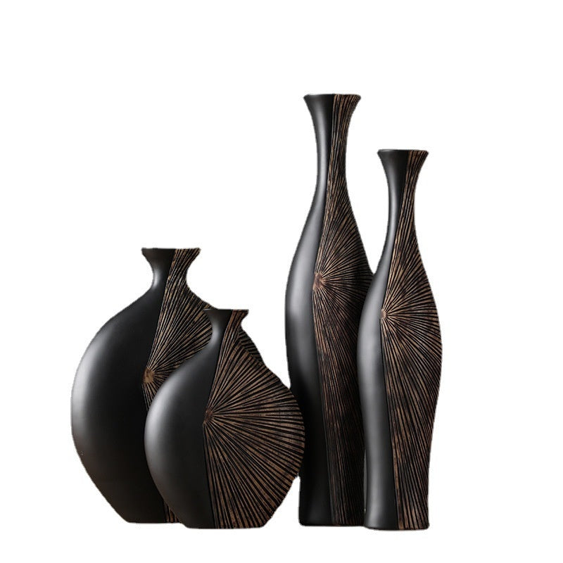 Retro Affordable Luxury Vertical High Floor Vase Decoration - DropOnline.co