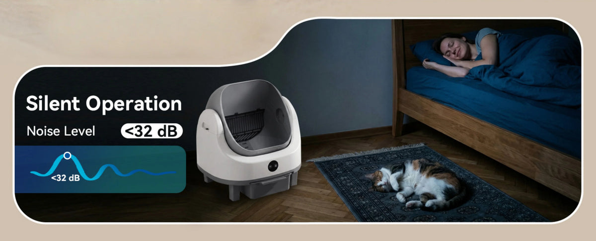 Automatic Self-Cleaning Litter Box, App Control
