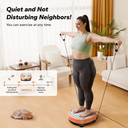 MERACH Vibration Plate Exercise Machine | Foot Massager, 99 Speeds & Remote Control