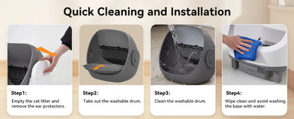 Automatic Self-Cleaning Litter Box, App Control